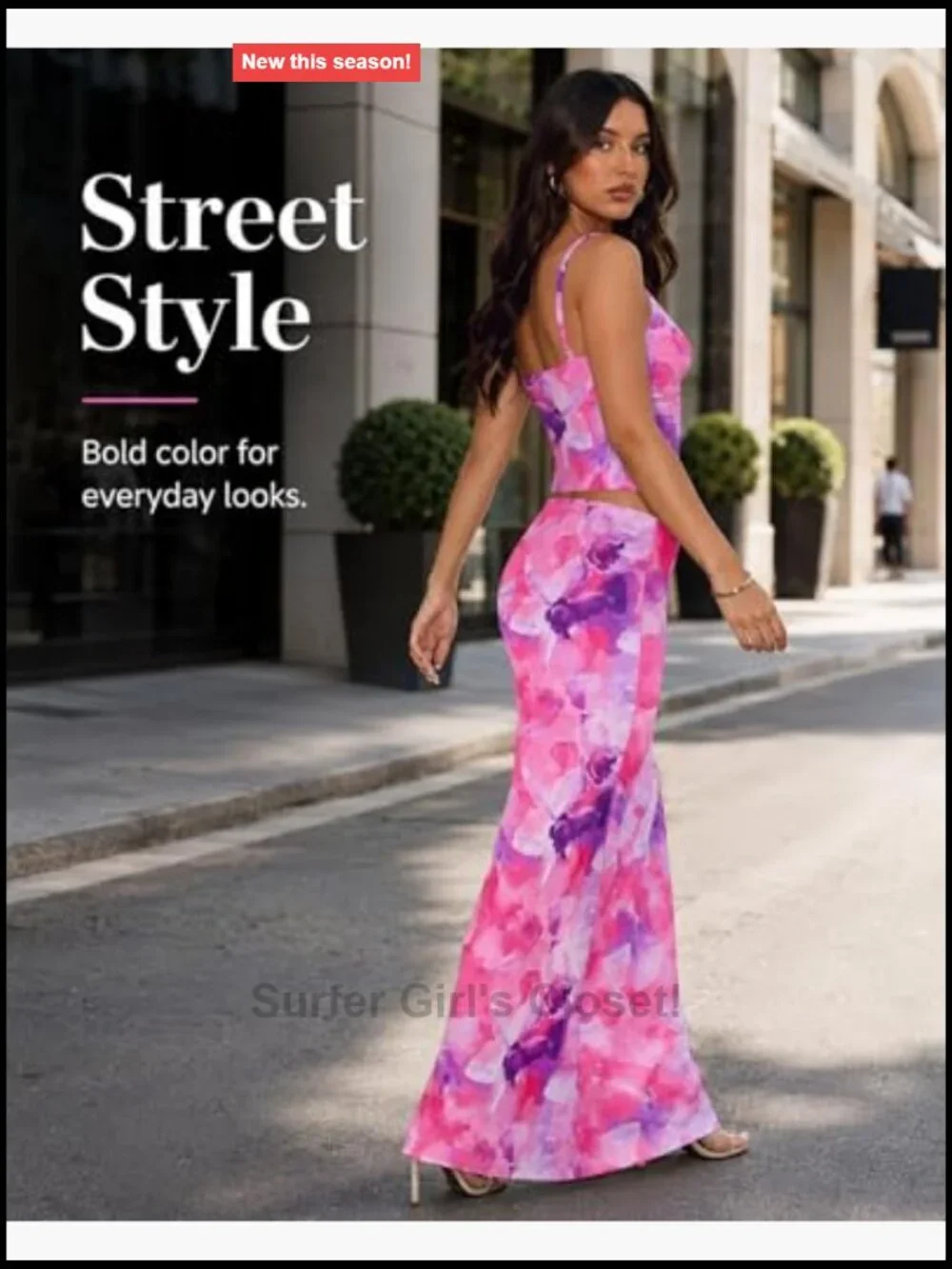 Two Piece Skirt Set Women Sleeveless Bodycon Maxi Skirt Outfit